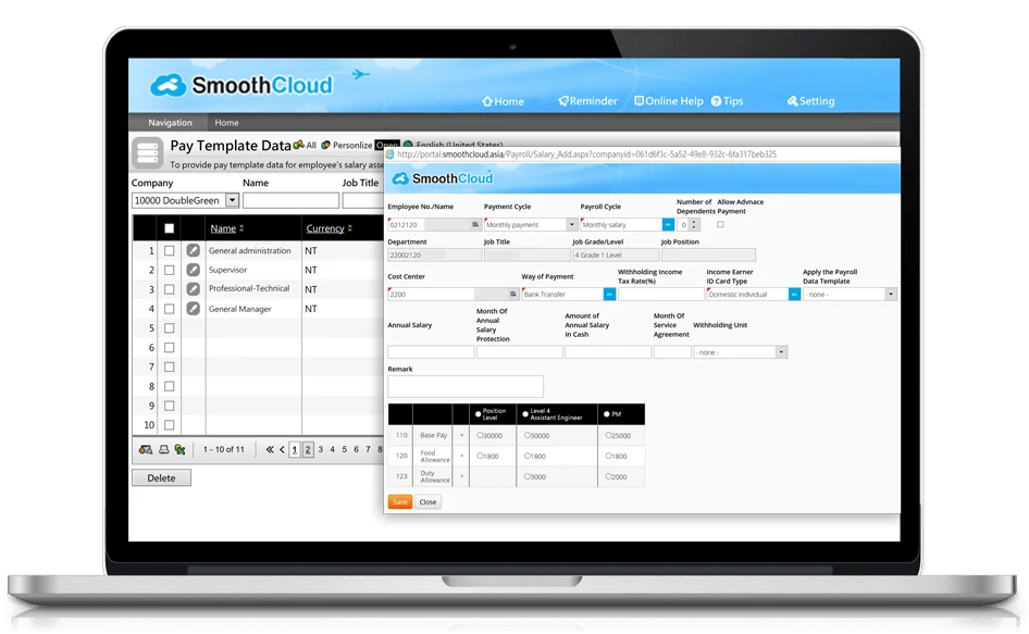 Payroll Feature Salary