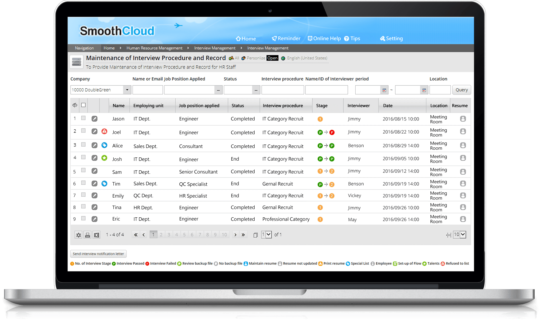 Recruit Features E-process