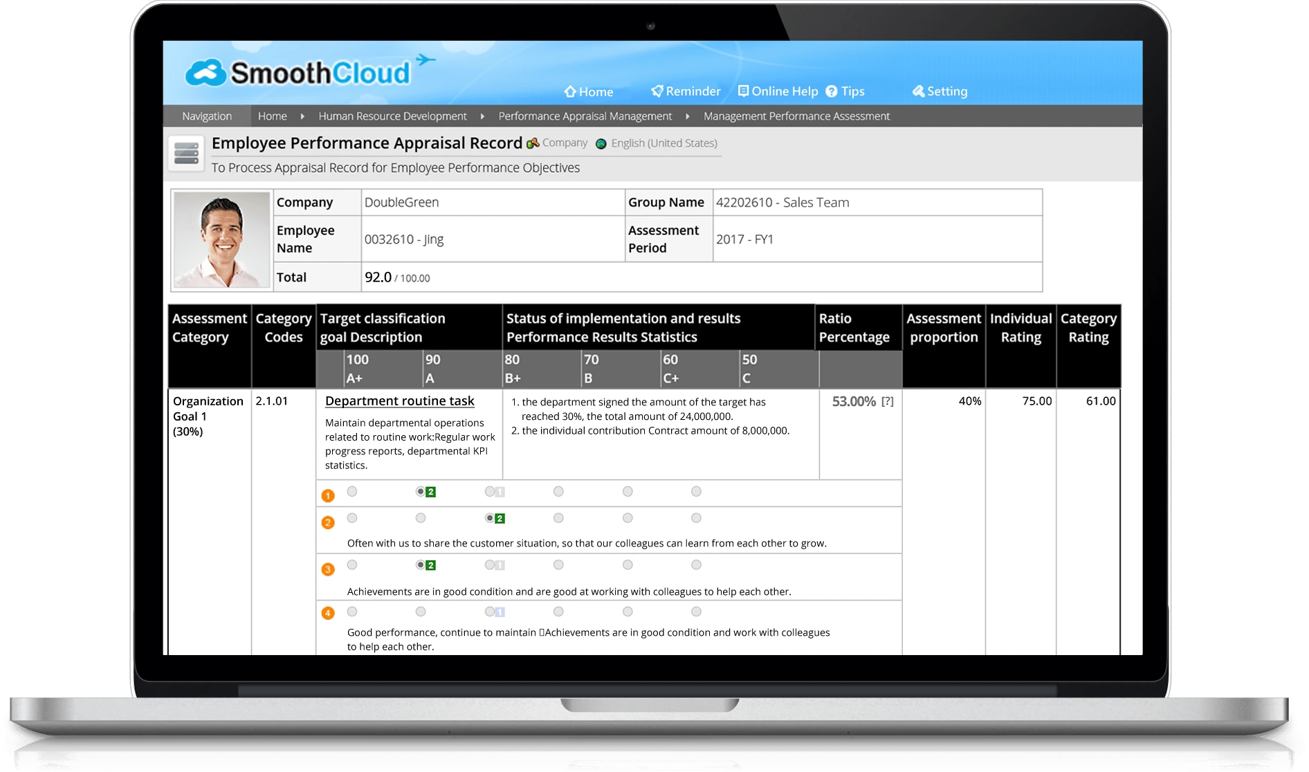 Performance Feature Assessment